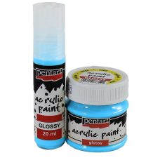 Pentart, fényes akrilfesték - Világoskék - 20 ml, 50 ml 