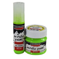 Pentart, fényes akrilfesték - Almazöld - 20 ml, 50 ml