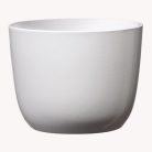 Kerámia kaspó fényes - Sevilla - Fehér - 11x9 cm, 12x10 cm 