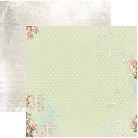 Bo Bunny scrapbook papír - Soiree tranquil  - 2 oldalas - 30,5 x 30,5 cm