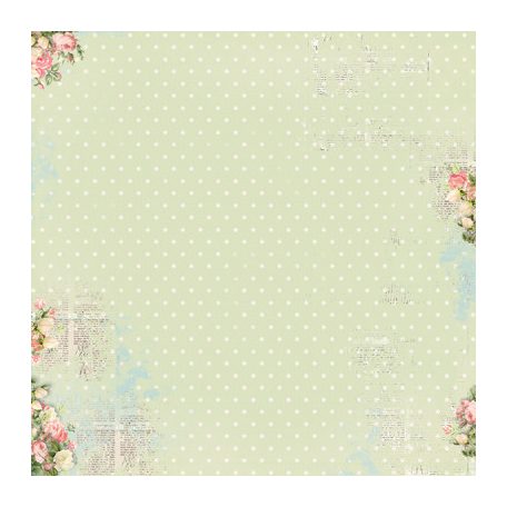 Bo Bunny scrapbook papír - Soiree tranquil  - 2 oldalas - 30,5 x 30,5 cm