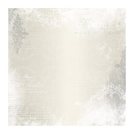 Bo Bunny scrapbook papír - Soiree tranquil  - 2 oldalas - 30,5 x 30,5 cm