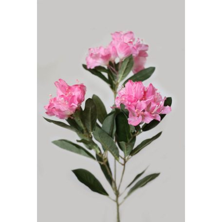 Rózsaszín mű havasszépe szárral, levelekkel - 79 cm