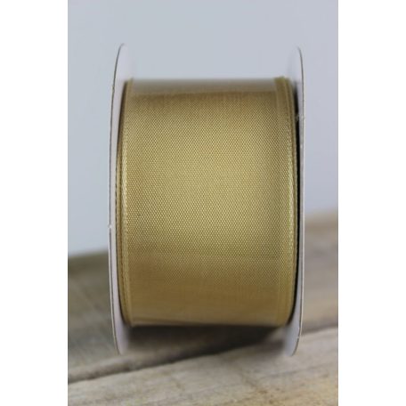 Szatén szalag arany  - 10 méter - 4 cm széles