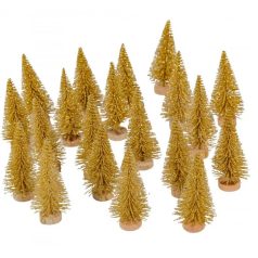 Mini dekor fenyő - Arany - 8 cm 