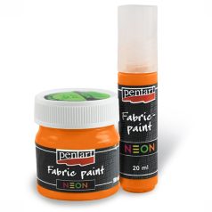 Pentart, textilfesték, neonnarancs- 20 ml, 50 ml