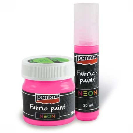 Pentart, textilfesték, neonpink - 20 ml, 50 ml