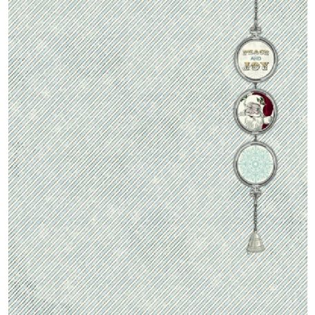 Bo Bunny scrapbook papír - Season Peace - 2 oldalas -  30,5 x 30,5 cm