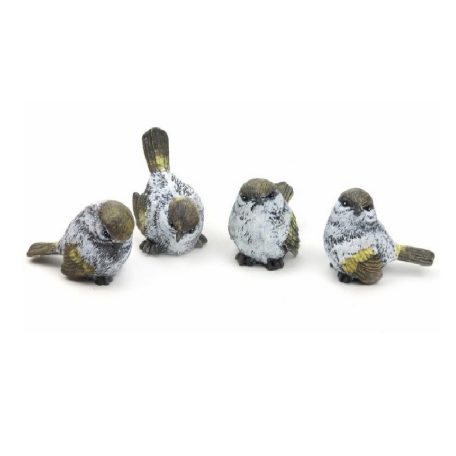 Hamvas madár figura - 5,5x6 cm  