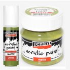 Pentart, matt akrilfesték, levélzöld - 20 ml, 50 ml
