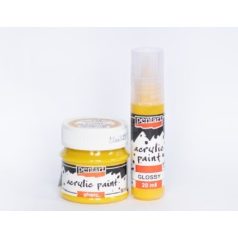 Pentart, fényes akrilfesték - Napsárga - 20 ml, 50 ml 