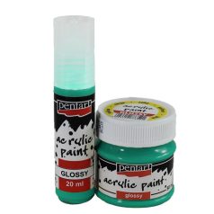 Pentart, fényes akrilfesték - Türkiz - 20 ml, 50 ml 
