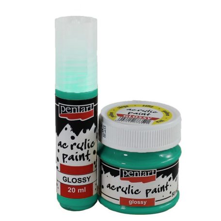 Pentart, fényes akrilfesték - Türkiz - 20 ml, 50 ml 