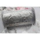 Bársonyszalag - Ezüst gyűrt - 12 cm széles - 2 méter hosszú