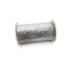 Bársonyszalag - Ezüst gyűrt - 12 cm - 2 méter  