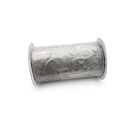 Bársonyszalag - Ezüst gyűrt - 12 cm - 2 méter  