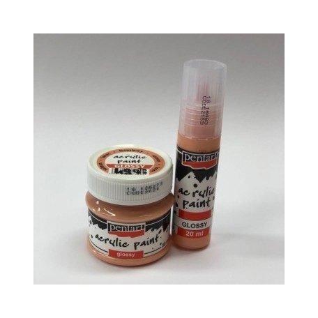 Pentart, fényes akrilfesték - Lazac - 20 ml, 50 ml 