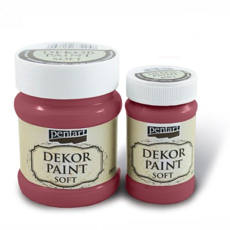 Pentart dekorfesték, lágy, kardinálpiros - 100 ml, 230 ml