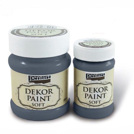 Pentart dekorfesték, lágy, grafitszürke - 100 ml, 230 ml