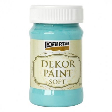 Pentart dekorfesték, lágy, türkizkék - 100 ml, 230 ml