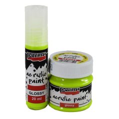Pentart, fényes akrilfesték - Limezöld - 20 ml, 50 ml 
