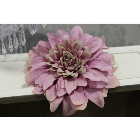 Rózsaszín mű dália virág - 19 cm