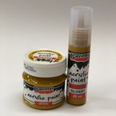 Pentart, fényes akrilfesték - Okker - 20 ml, 50 ml