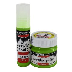 Pentart, fényes akrilfesték - Olíva - 20 ml, 50 ml 