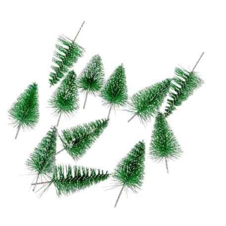 Mini fenyő pick zöld - 8 cm - 12db/csomag
