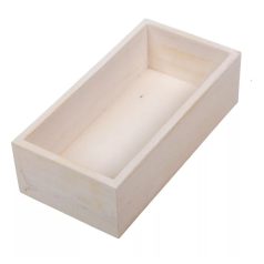 Fa dekoláda -Fehér - 20x10x6 cm