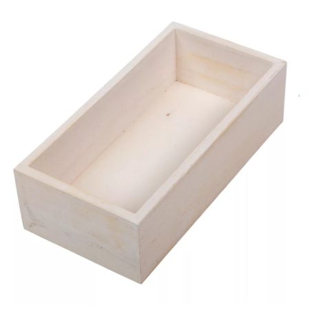 Fa dekoláda -Fehér - 20x10x6 cm