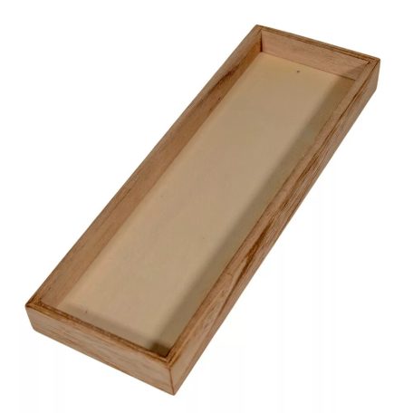 Fa tálca - Natúr - 30x10x3 cm