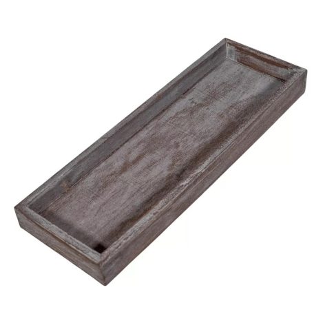 Fa tálca - Szürke - 30x10x3 cm