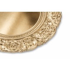 Karácsonyi tálca - arany ornament  mintával - 36 cm
