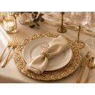 Karácsonyi tálca - arany ornament  mintával - 36 cm