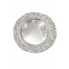 Ezüst dekor tálca ornament mintával - 36 cm  