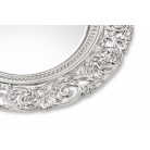 Ezüst dekor tálca ornament mintával - 36 cm  