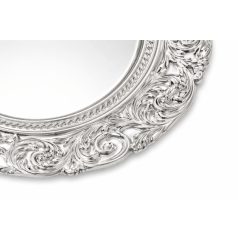 Ezüst dekor tálca ornament mintával - 36 cm  