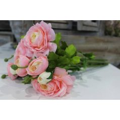 Rózsaszín mű ázsiai boglárka csokor - 45 cm
