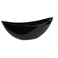 Csónak alakú kaspó - Fekete - 39x12x13 cm