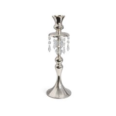 Ezüst luxus gyertyatartó - 36 cm 