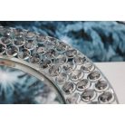 Ezüst luxus tálca kristályokkal díszítve - 35 cm  