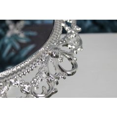 Ezüst tálca tükörrel - 36 cm