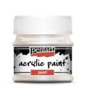 Pentart, gyöngyház akrilfesték - Ezüst - 20 ml, 50 ml