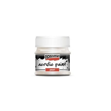 Pentart, gyöngyház akrilfesték - Ezüst - 20 ml, 50 ml