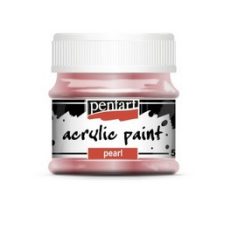   Pentart, gyöngyház akrilfesték - Rózsaszín - 20 ml, 50 ml