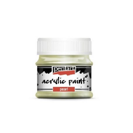 Pentart, gyöngyház akrilfesték - Zöld - 20 ml, 50 ml