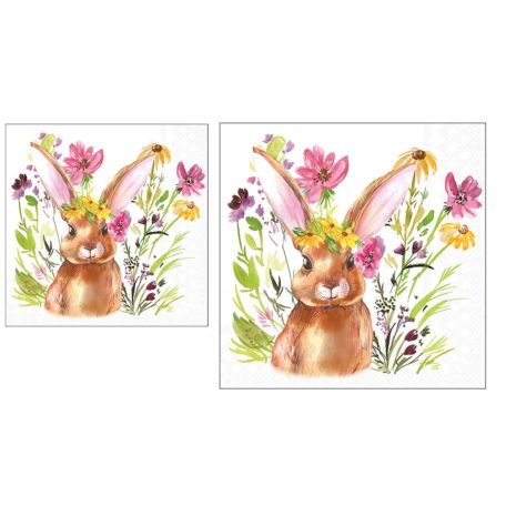 Ambiente papírszalvéta -  Girl bunny - 25x25 cm, 33x33 cm - 20 db/csomag