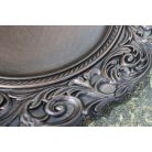 Karácsonyi tálca - barna-szürke matt - 36 cm