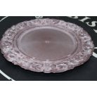 Padlizsán színű matt dísztányér - 36 cm 